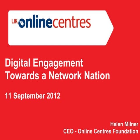 Digital engagement network nation: people or pipes