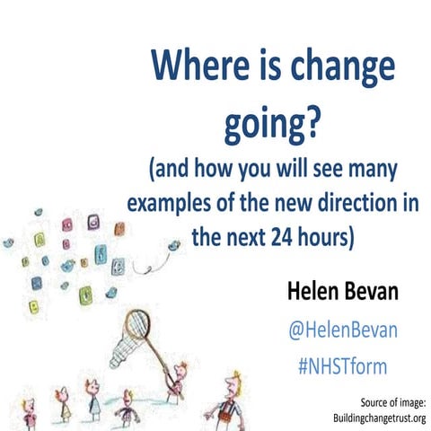 "Where is change going?" Slides from Helen Bevan's first talk at the NHS Tran...