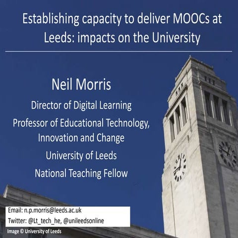 Heads of E-Learning forum - MOOC management talk