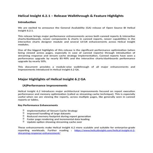 Helical Insight Version Six Point Zero You Need to know | PDF