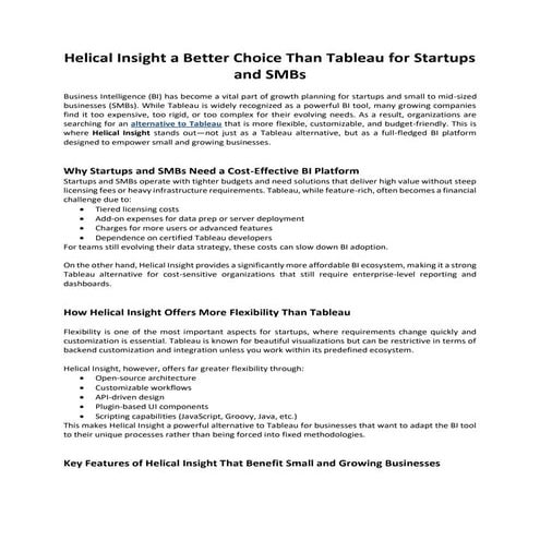 Helical Insight a Better Choice Than Tableau for Startups and SMBs.pdf