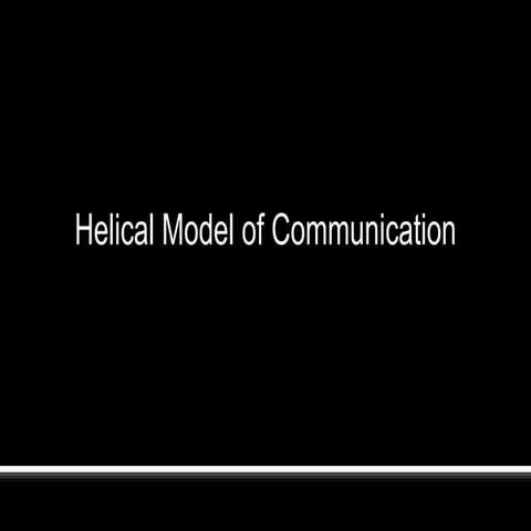 Helical Model of Communication - Speech Communication