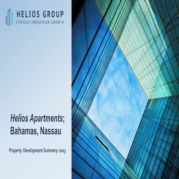 Property Development Modelling. Helios Apartments - Bahamas