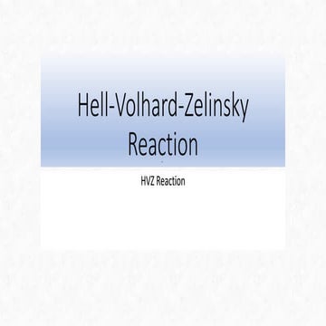 Hell  volhard-zelinski reaction