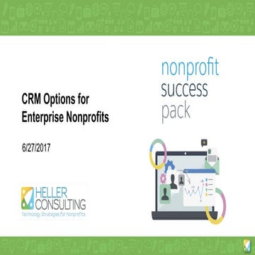 CRM Options for Enterprise Nonprofits - Nonprofit Success Pack