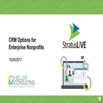 CRM Options for Enterprise Nonprofits: StratusLIVE 