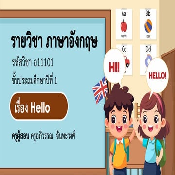 English Greetings for Grade 1 Students: Learning Hello and ...
