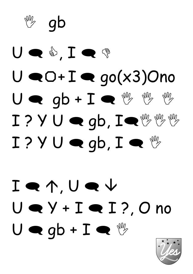 Hello goodbye-symbols