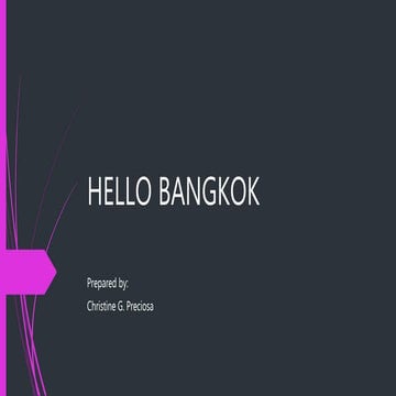 Hello bangkok