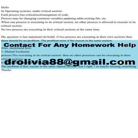 HelloIn Operating systems, under critical sectionEach process h.pdf