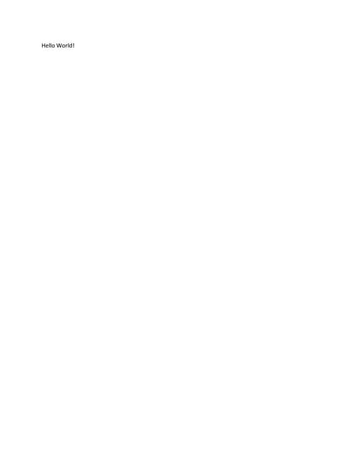Hello world | PDF