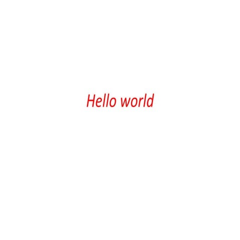 Hello world | PPTX