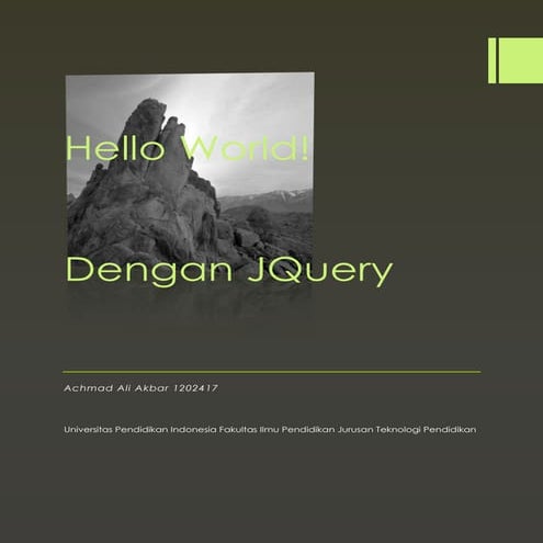 Dasar JQuery - Hello world!