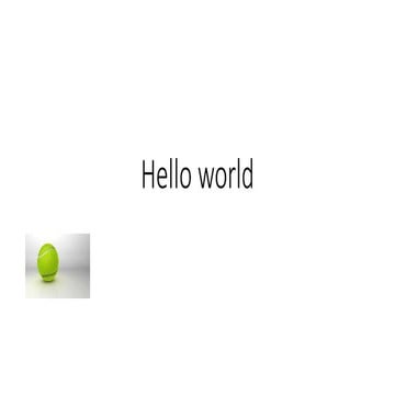 Hello world | PPTX