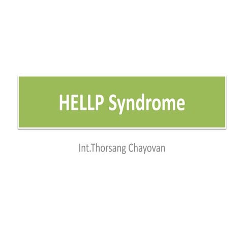 Hellp syndrome