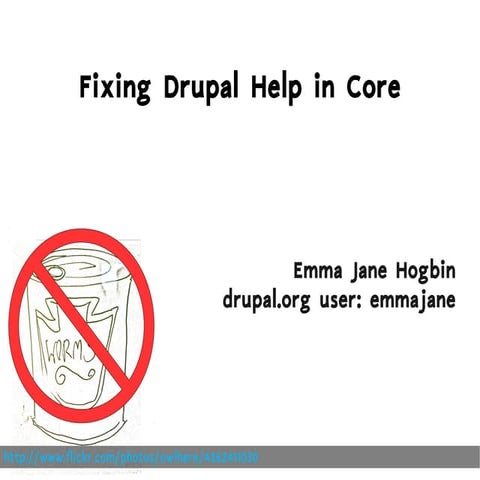 Drupal Help System