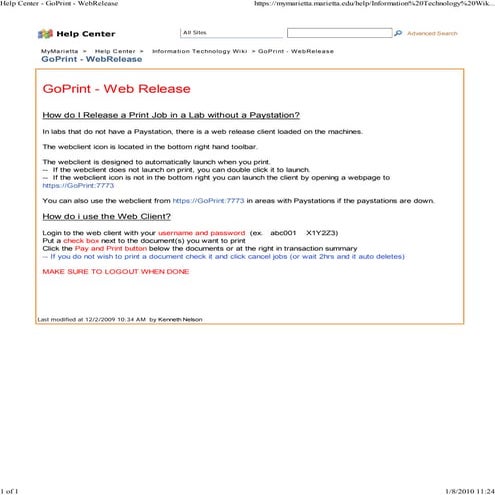 Help Center   Go Print   Web..