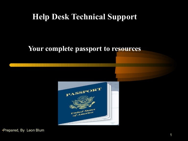 Help desk presentation image