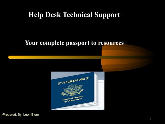 Help Desk Presentation 09202009