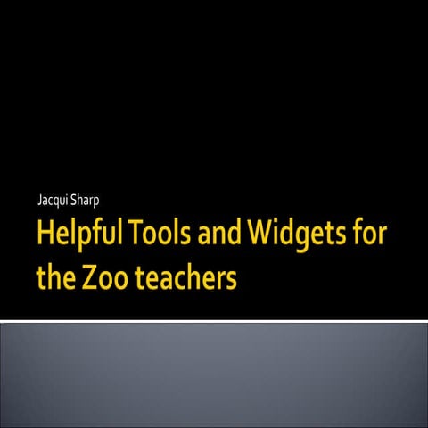 Helpful Tools and Widgets
