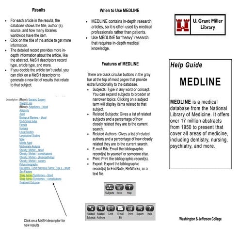 MEDLINE Help Guide
