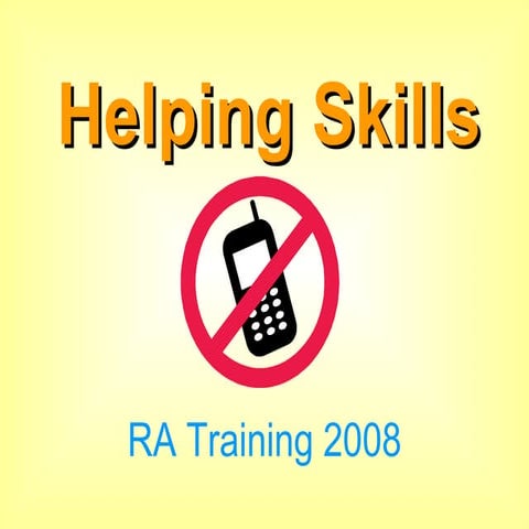 Basic helping skill | PPTX