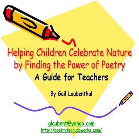 Children Celebrate Nature by Finding the Power of Poetry