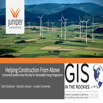 2018 GIS in the Rockies Vendor Showcase (Wed): Helping Construction from Abov...