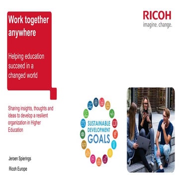 Helping Education Succeed in a changed world