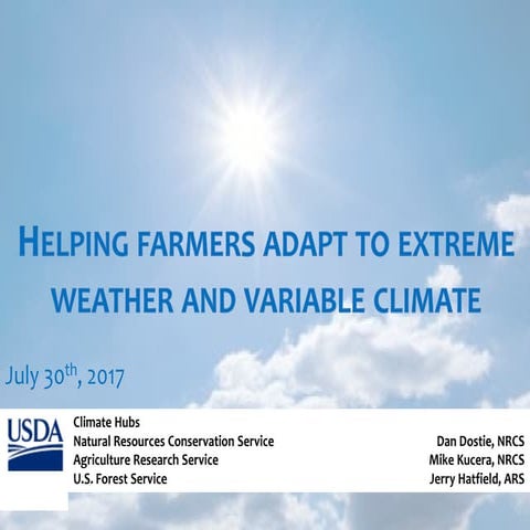Helping farmersadaptextremeweathervariableclimateshort