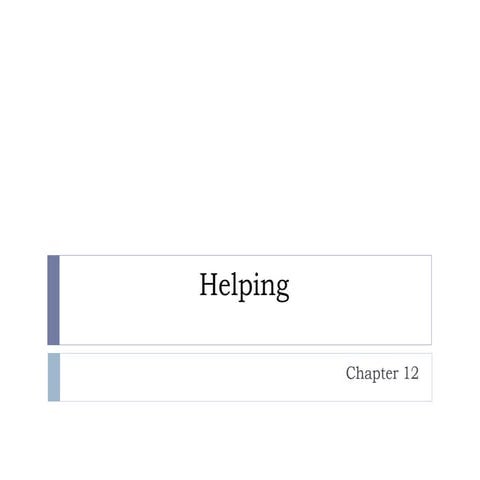 Helping 