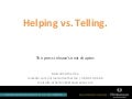 Helping vs. Telling - the press release's next chapter