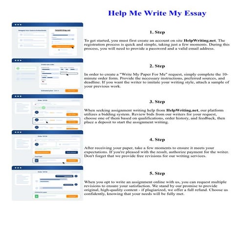 Help Me Write My Essay. Online assignment writing service.