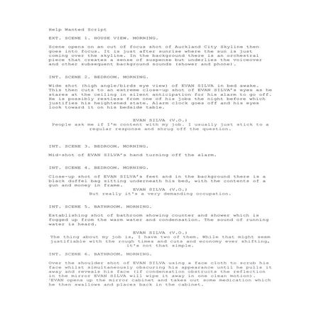 Help wanted Script (Updated) | DOCX