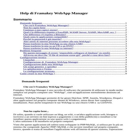 Help Framakey WebApps