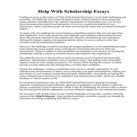 Help With Scholarship Essays.pdf