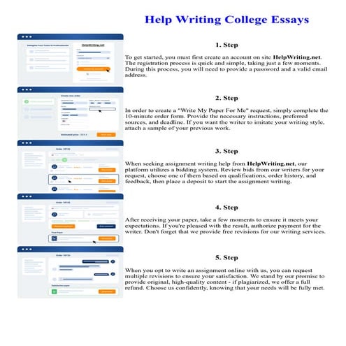 Help Writing College Essays
