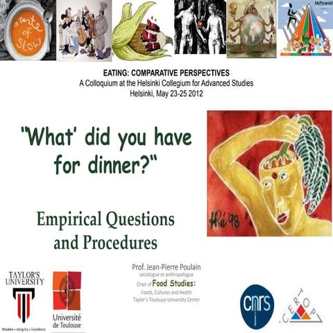 What did you have for dinner? Empirical questions and procedures 