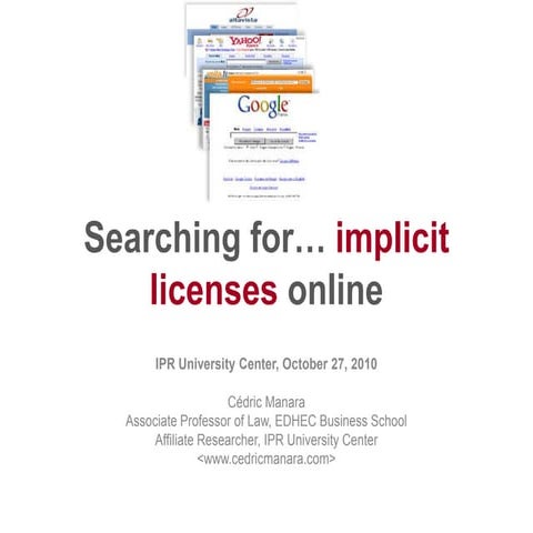 Copyright versus search tools?