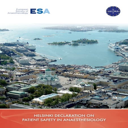 HELSINKI DECLARATION ON PATIENT SAFETY IN ANAESTHESIOLOGY | PDF