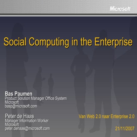 Helview   Microsoft Platform For Social Computing   21 11 2007   Final   Ppt2k3