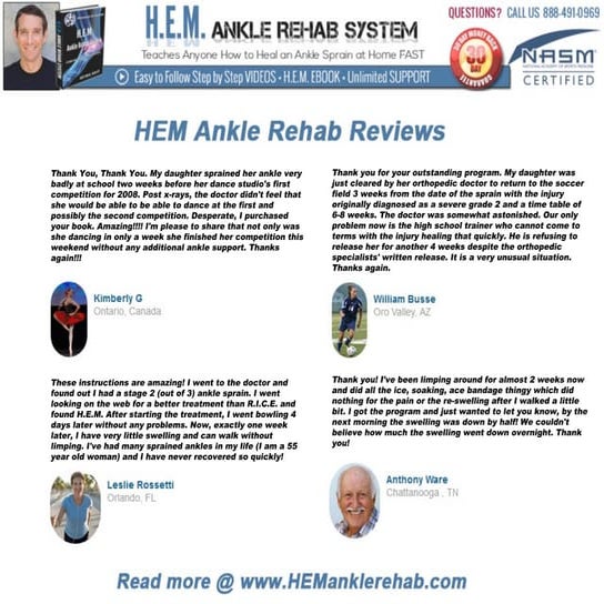 Hem ankle rehab reviews