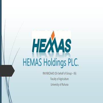 SWOT Analysis - Hemas holdings PLC Sri Lanka 