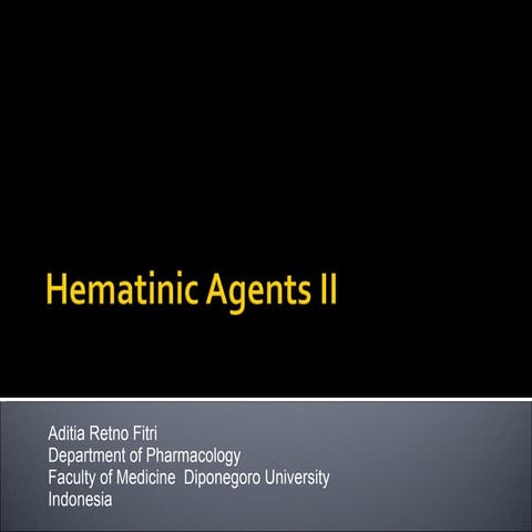 Hematinic agent ii