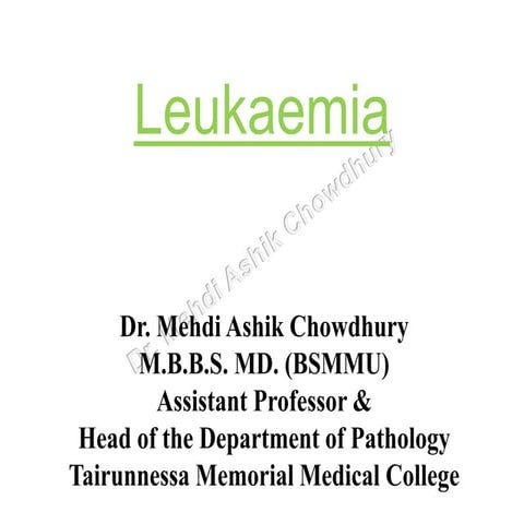 Leukemia,mds,myeloproliferative