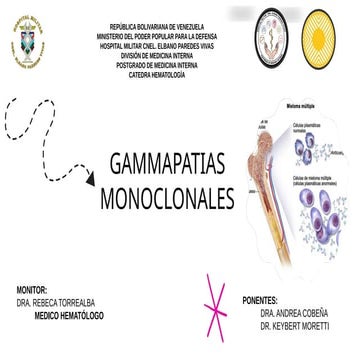 HEMATOLOGIA GANMA PATIA MONOCLONAL.....pptx