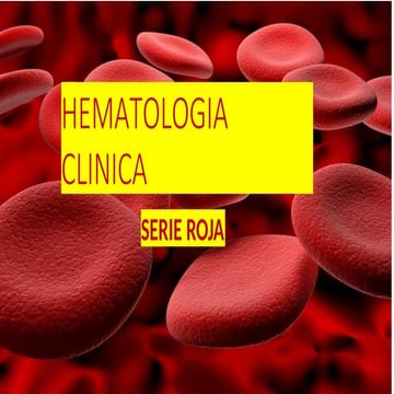 HEMATOLOGIA CLINICA - SERIE ROJA EN MEDICINA.pptx