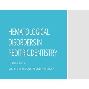 Hematological disordes