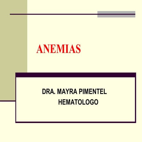 Hematología- Patologías diversas y su manejo terapéutico