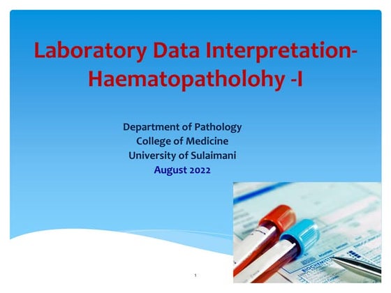 Presentation On Complete Hemogram | PPT